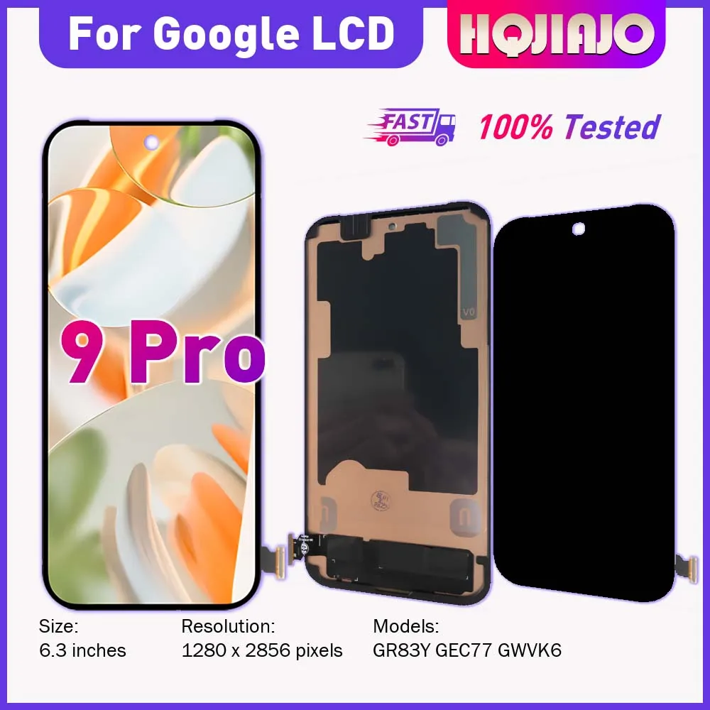 display-lcd-amoled-tft-da-63-pollici-per-google-pixel-9-pro-5g-digitalizzatore-touchscreen-per-pixel9pro-gr83y-gec77-gwvk6-gruppo-lcd-per-riparazione