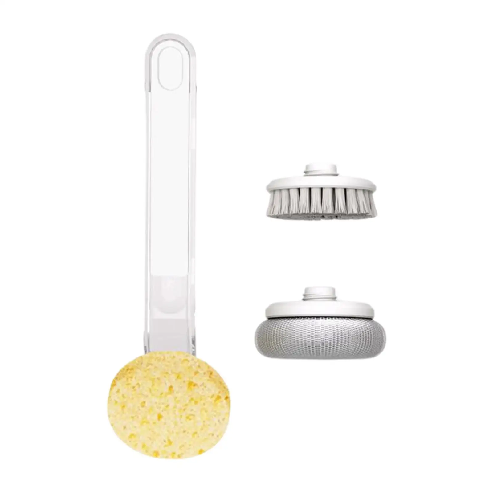 2xDish Brush Pot Brush, Brush Scrubber, Long Handle Brush for Washing And Cleaning Dishes Pans Pots