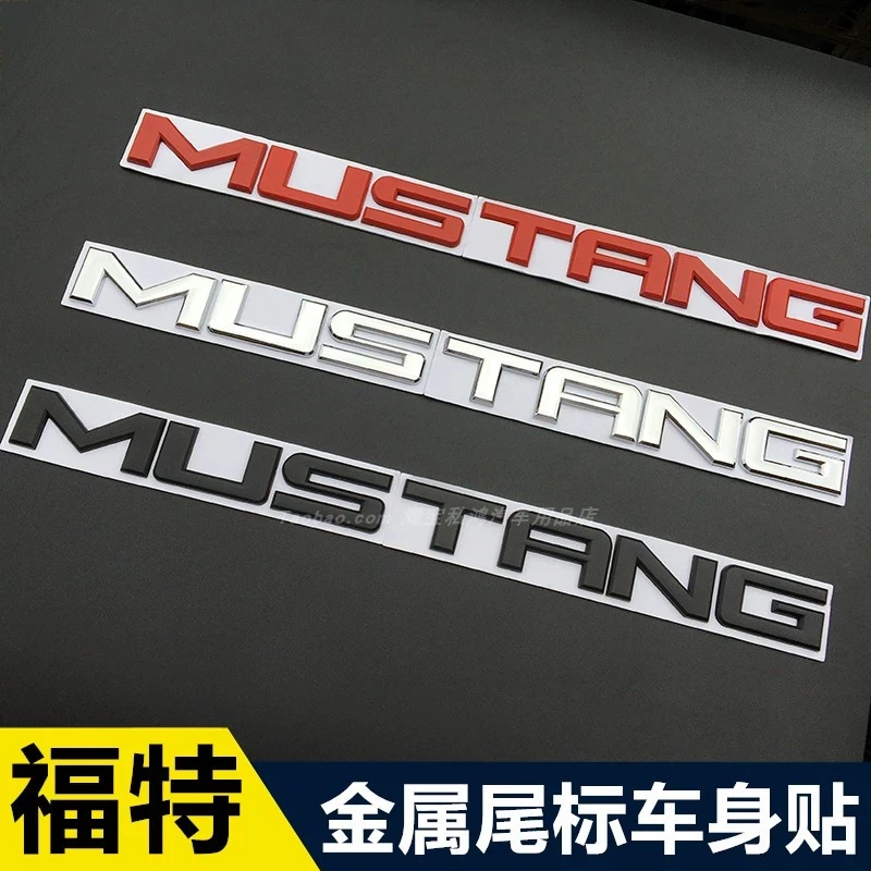 3D металлическая наклейка с надписью на кузов автомобиля, наклейка на задний багажник, украшение для Ford Mustang Shelby GT 350 15-18, внешние аксессуары