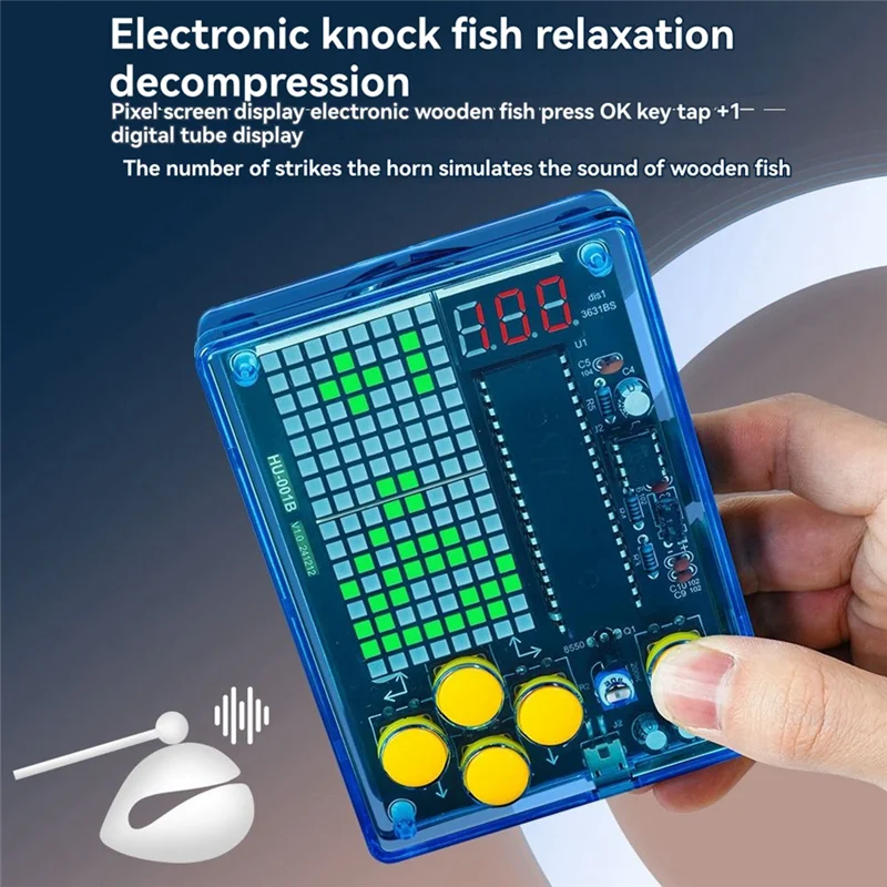 

B29C-DIY Игровой комплект Игровая консоль Электронная пайка Производственный комплект Мини-пиксельная игровая консоль Комплект Голосовая версия