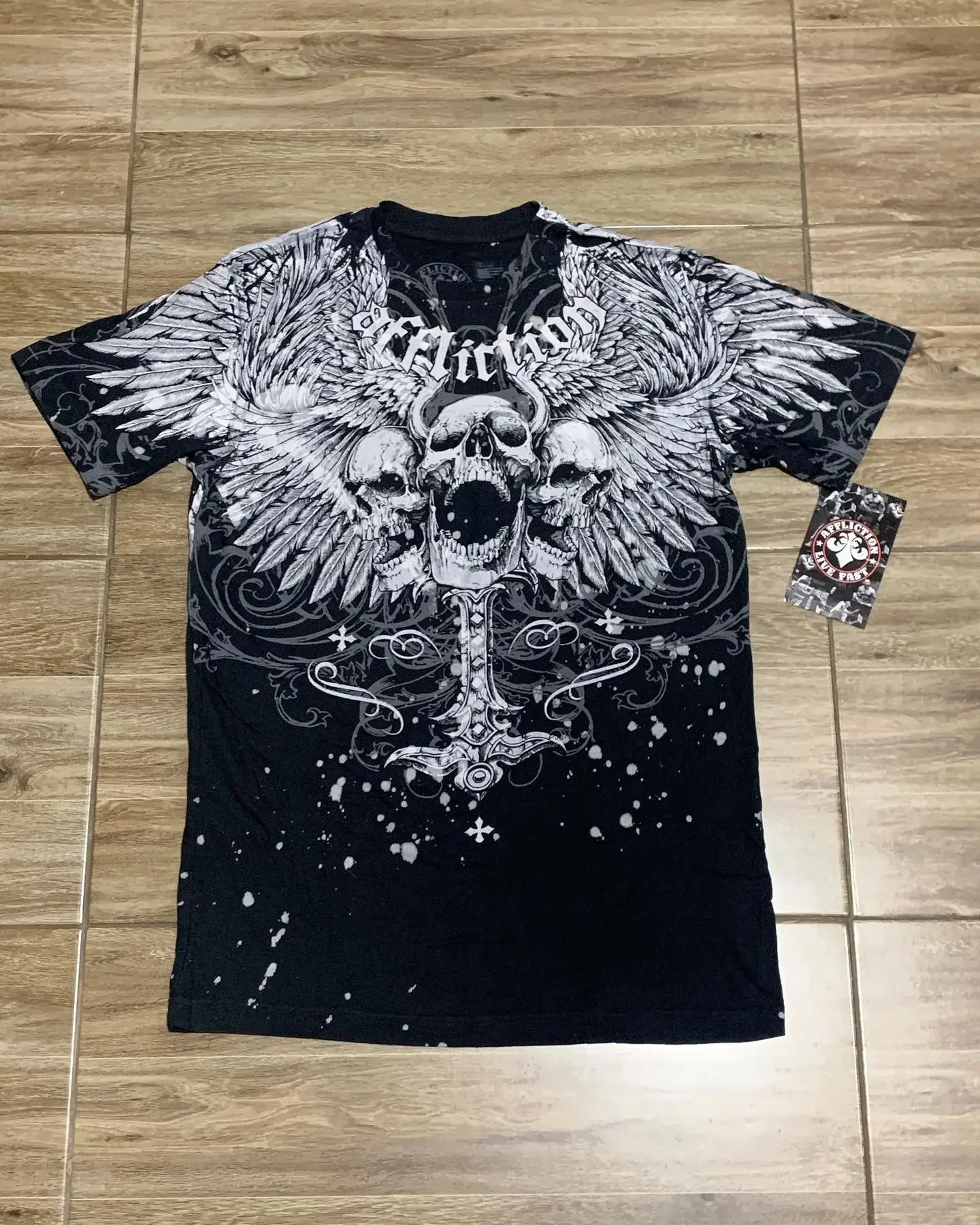 Футболка с принтом средневекового черепа | AliExpress