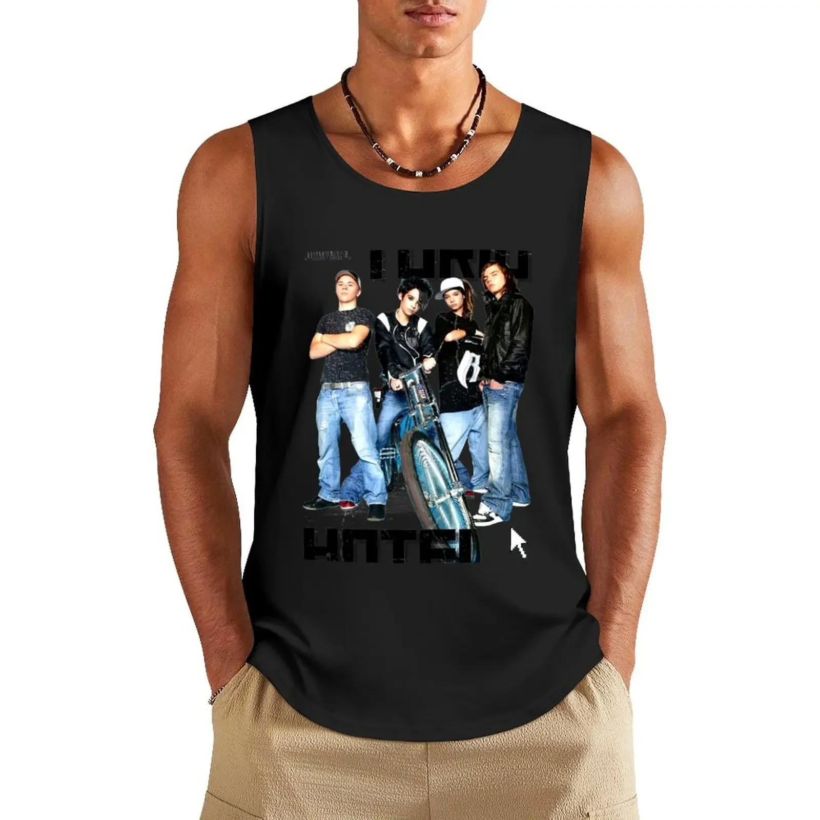 

Tokio Hotel team Tank Top gym t-shirts vest men summer clothes