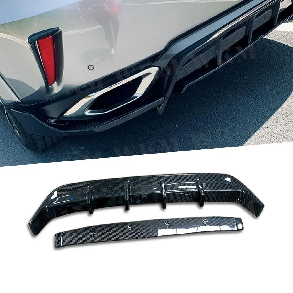 

Carbon Fiber Rear Lip Diffuser For Lexus RX300 RX450H 2016-2020 FRP Fins Shark Style Skid Plate Car Bumper Guard