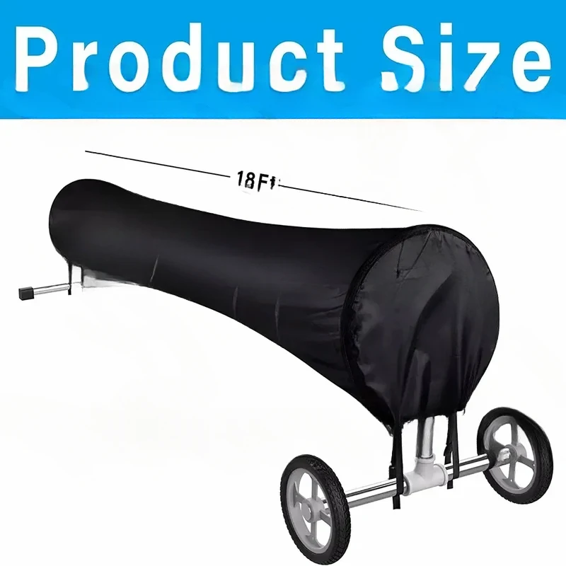 1Pc Pool Reel 16/18/20/24FT Heavy-Duty Solar Protective Cover For All-Weather Protection & Easy Maintenance