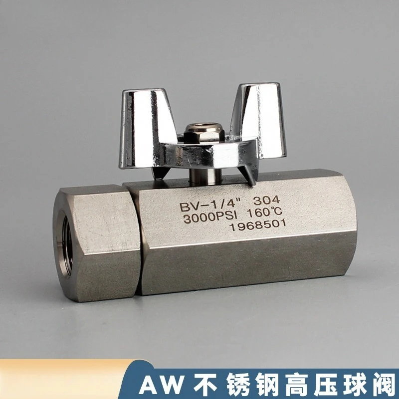 Large Flow 304 Stainless Steel Ball Valve 1/4 1/2 Inch Female Thread Switch For Industrial Paint Spraying System