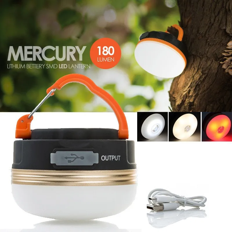 

10W High Power Camping Lantern Tent Light 1800mAh USB Rechargeable Portable Lantern Flashlight Outdoor Hiking Night Hanging Lamp