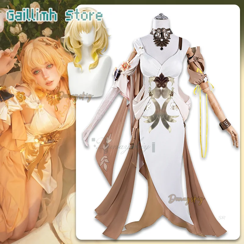Honkai Star Rail Aglaea Cosplay С perruque chaussures robe chapeaux ensemble complet accessoires femmes tenues pour Halloween carnaval fête