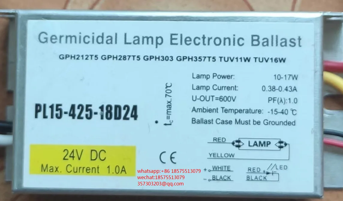 For PL15-425-18D24 Germicidal Lamp Electronic Ballast Power Module  1 Piece