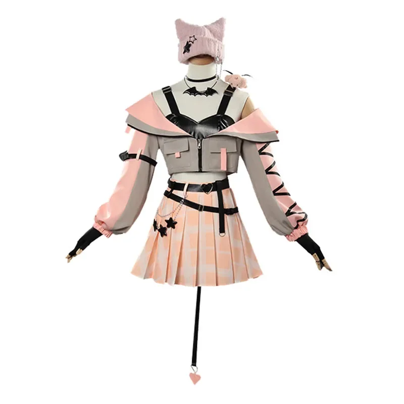 مشروع Sekai Momoi Airi فستان لطيف قبعة دعوى هالوين المرحلة الملابس PJSK الشيطان الصغير Akiyama Mizuki تأثيري لوليتا زي
