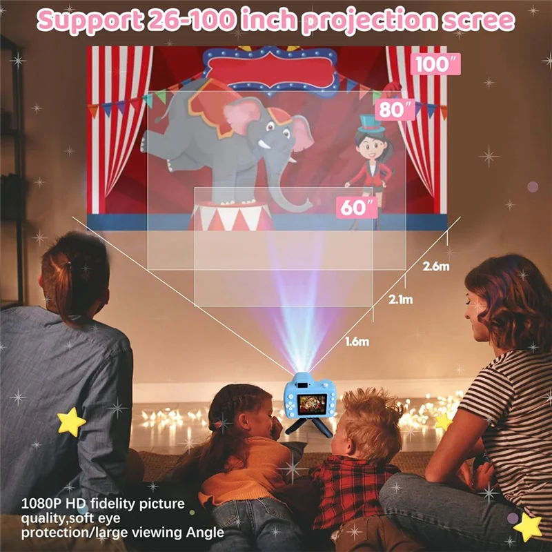 kids-camera-with-projector-big-screen-1080p-video-recording-camera-with-tripod-and-64-gb-sd-card-gifts-toy-for-kids
