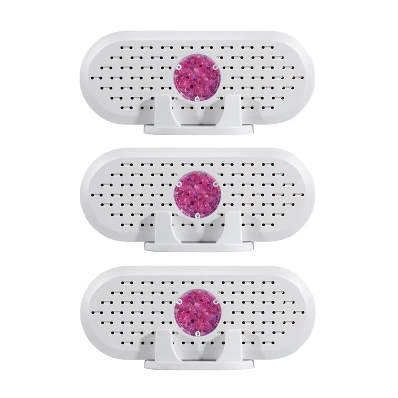 B58B-3Pcs Mini osuszacz do domu Dormitorium Sypialnia Szafa Szafka na buty Cichy pochłaniacz wilgoci