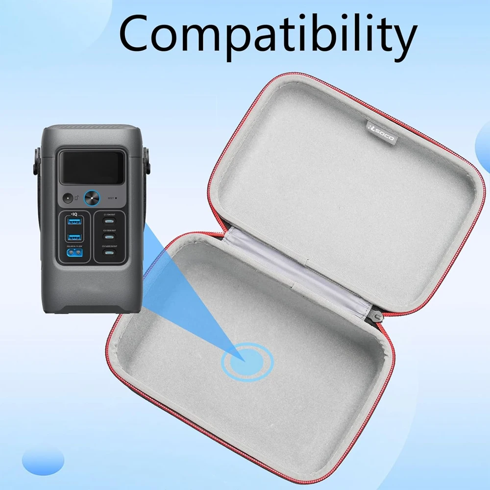 Carrying Case for Anker SOLIX C200 DC Power Bank Station,192Wh Portable Power Station,200W Solar Generator (Case Only)