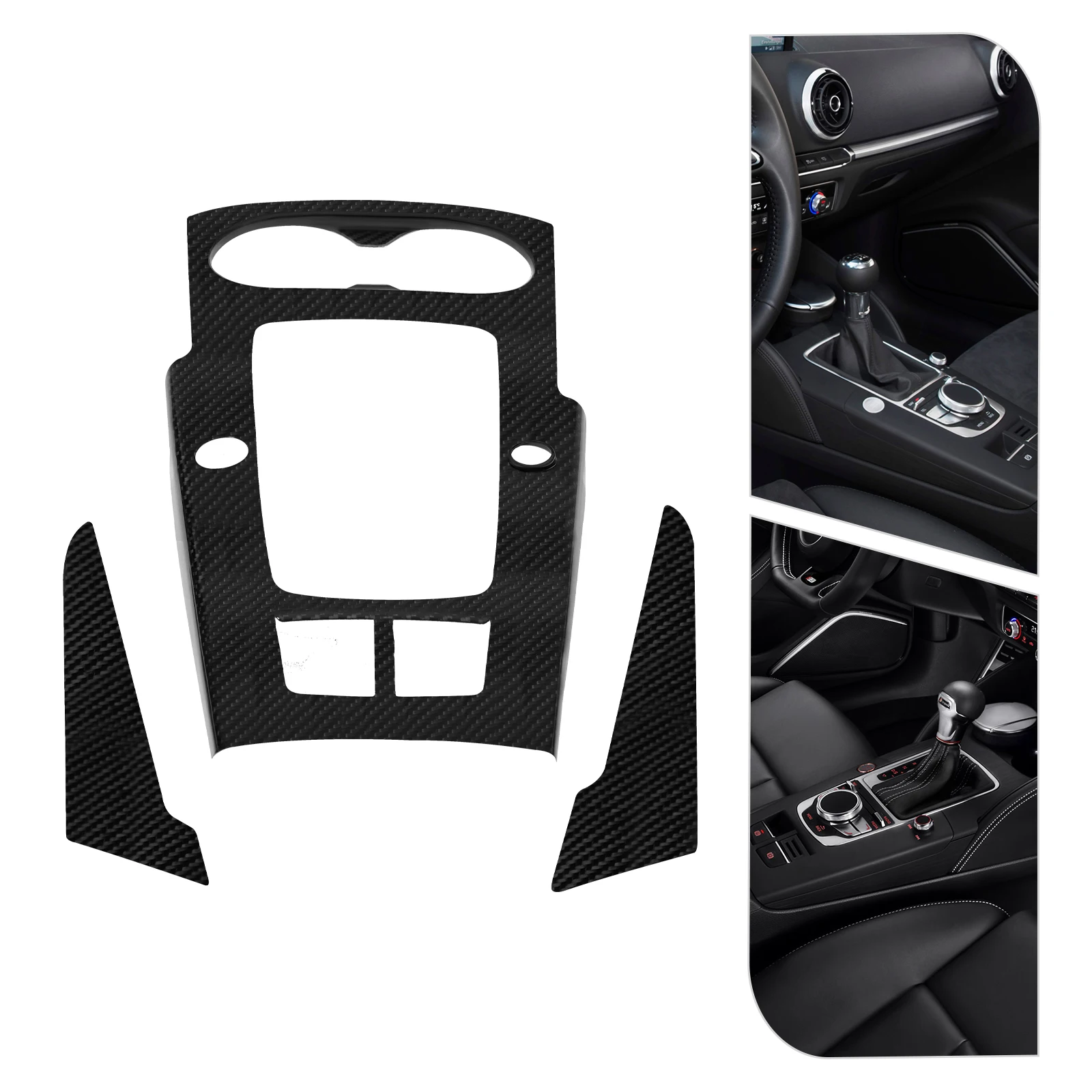 

Center Console Gear Shift Panel Trim Carbon Fibre Left Hand Drive Wear-Resistant For Audi A3 S3 RS3 2014-2018