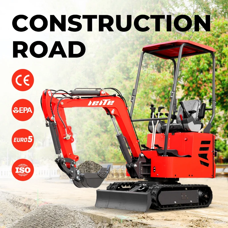 Agriculture 1 Ton Digger Mini Bagger Excavator Small Hydraulic Crawler Excavators Customization digger CE/EPA/EURO5 Certificate