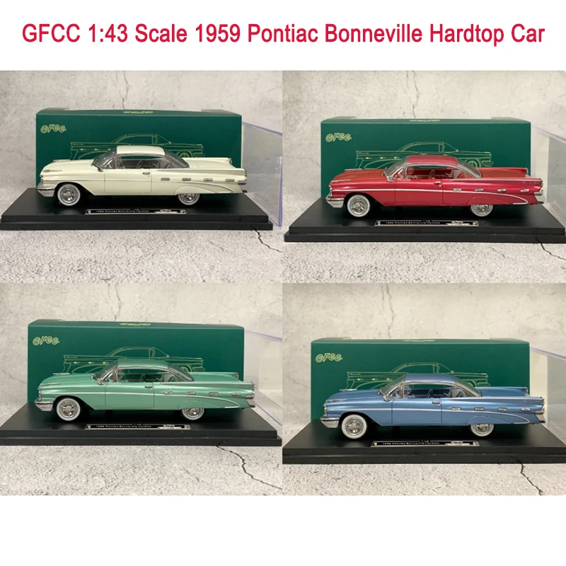 

GFCC Diecast 1:43 Scale 1959 Pontiac Bonneville Hardtop Alloy Car Model Collection Decoration Boy Gift Toy Static Display