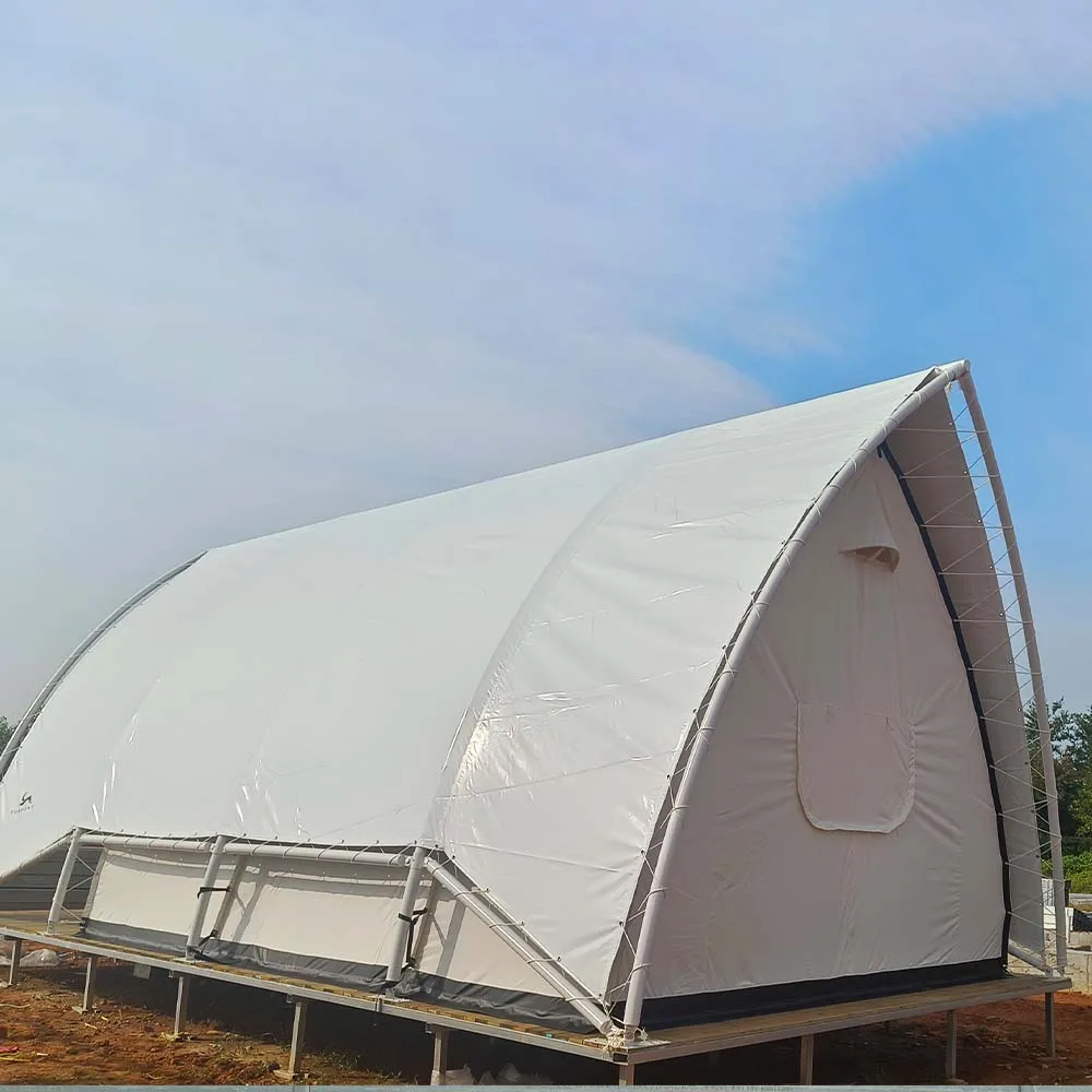 Luxury one-bedroom outdoor camping tent with straight support mildew-proof function, suitable for family parties