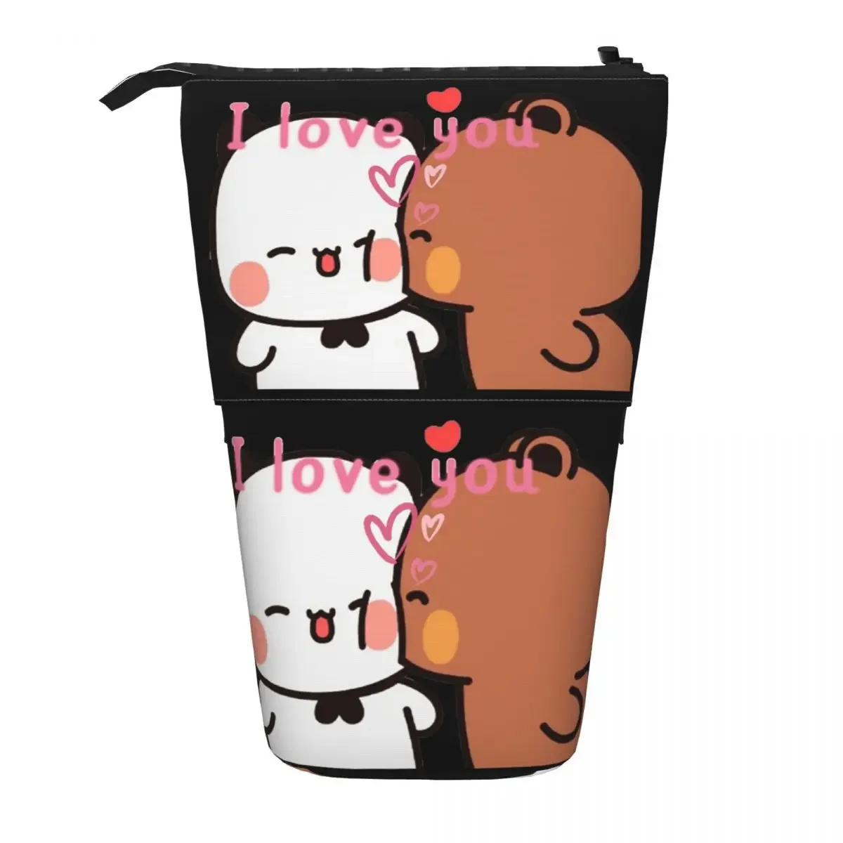 Bear And Panda Bubu Dudu Balloon Reversible Pencil Case for Kids Gifts Pen Box Pencil Bag Stationery Supplies Pen Holder Bag
