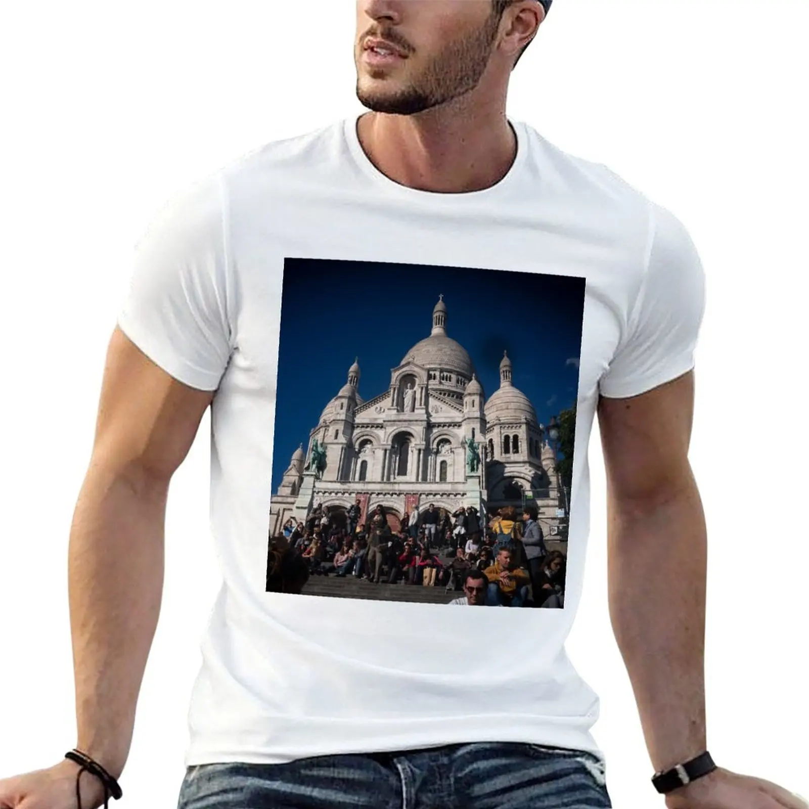 Paris France - Sacre Coeur T-Shirt quick-drying graphic shirts mens plain t shirts