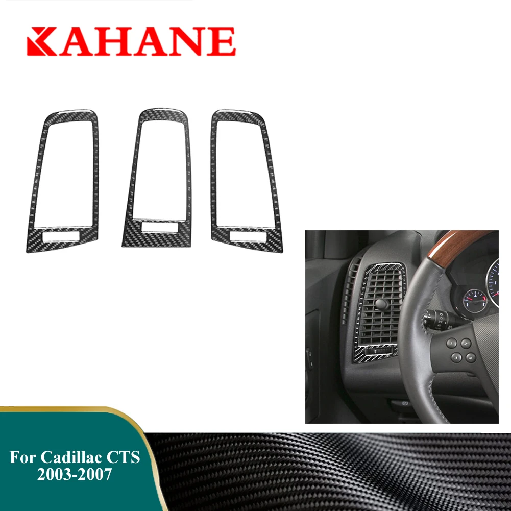 

For Cadillac CTS 2003 2004 2005 2006 2007 Instrument Air Vents Decoration Strips Car Carbon Fiber Stickers Interior Accessories