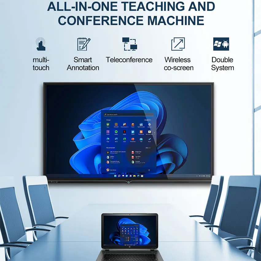55 65 75 86 98 Inch Interactive Panel Interact Flat Panel Interactive Whiteboard Smart Board For Teaching Interactive Board 4k