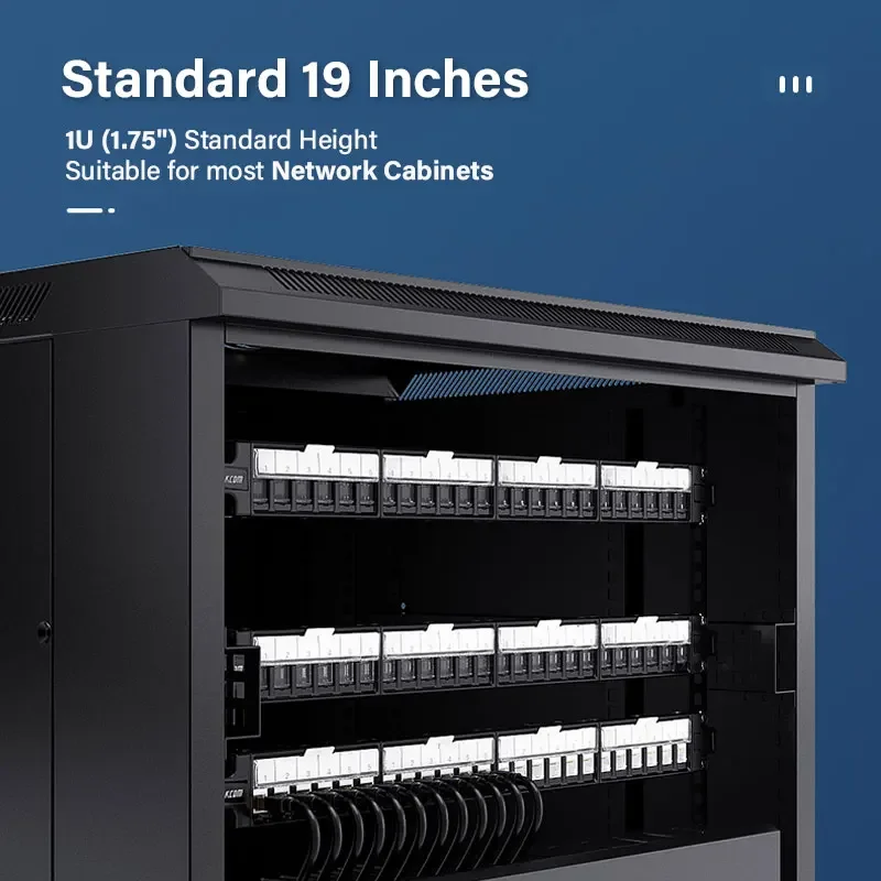 ZoeRax 24-Port Shielded Network Patch Panel RJ45 with Jack Shutter and Cable Management Bar for Keystone Jack/Coupler