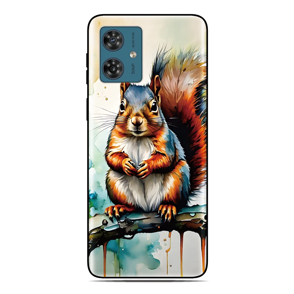 Leuke Eekhoorn Back Cover Voor Oukitel C68 C69 C1 C2 C3 C65 C62 C61 C58 P1 Pro C53 C51 C50 C36 Cubot X100 Note 60 Max 5 Telefoon Case