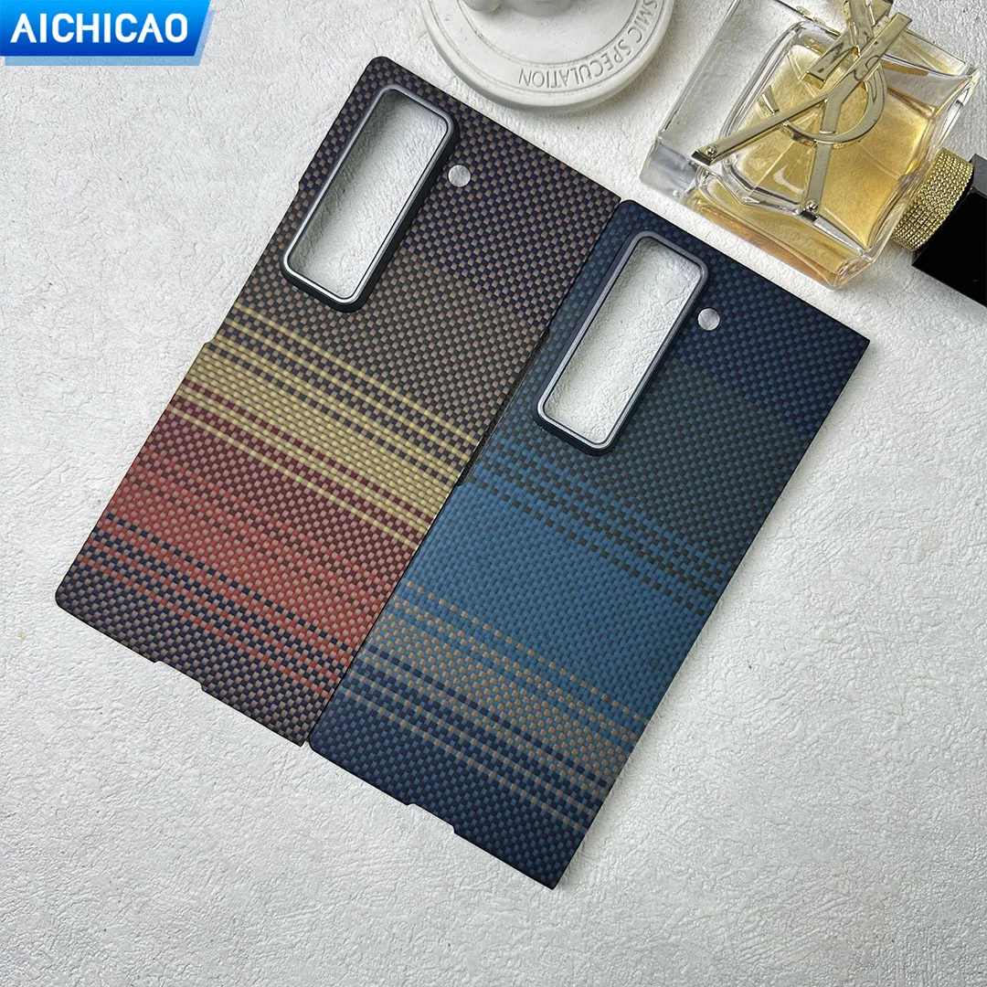 

Чехол для телефона ACC-Real из углеродного волокна для Samsung Galaxy W25, ультратонкий и легкий деловой чехол из арамидного волокна с защитой от падения