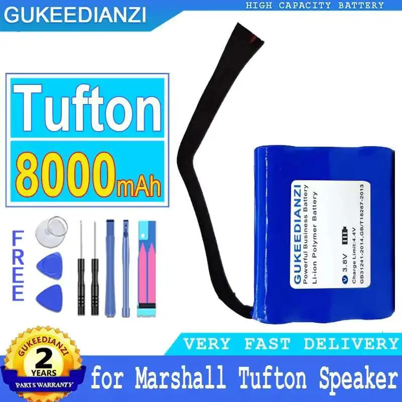 

Speaker Battery Premium Replacement Long-Lasting For Marshall Tufton C196G1 8000Mah