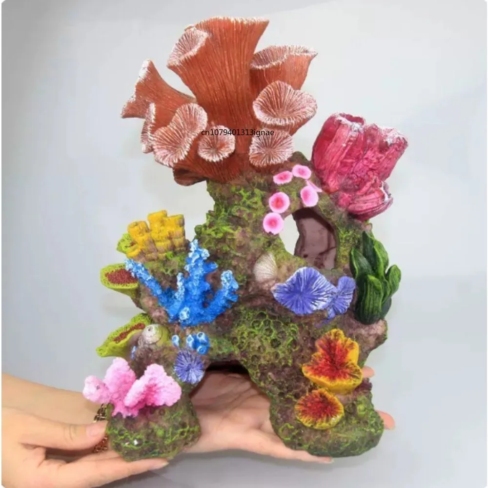 

Aquarium Simulated Coral Reef Rock Landscape Artificial Mountain Shell Artificial Coral Fish Tank Decorations