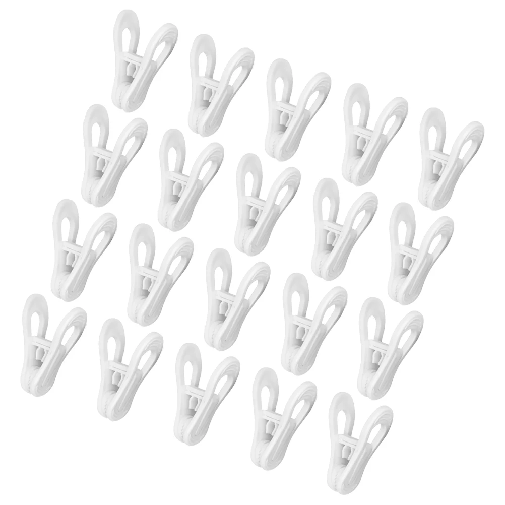 

30Pcs Windproof Plastic Laundry Clips Large Clothes Pegs Quilt Holder Clips Clothesline Hanging Pins Plastic Clothespins