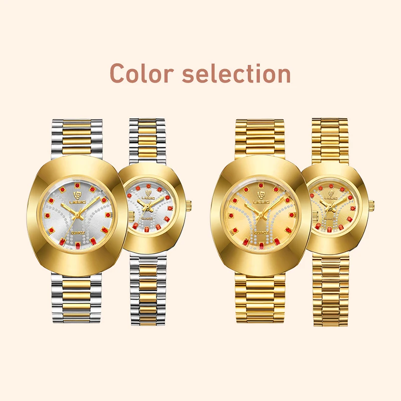 Simple Couple Watch Set Original Watch Men Women Quartz Wristwatches Top Brand Female Waterproof Clock Relogio Feminino  L1021