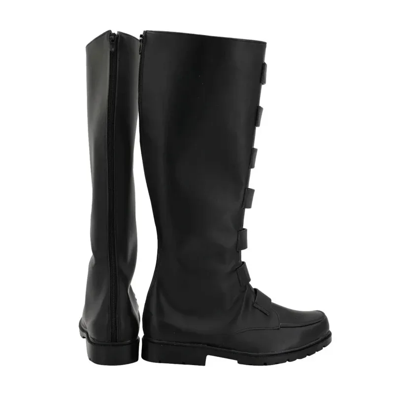 Zapatos de Cosplay del maestro Jedi Qui Gon jinn, botas para hombres adultos, fiesta de Halloween hecha a medida