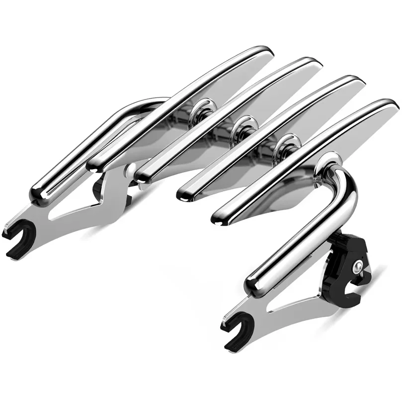 

Chrome and Gloss Black Detachable Luggage rack for Harley Touring Street /Road/Electra Glide Road King Ultra Limited 2009-2024
