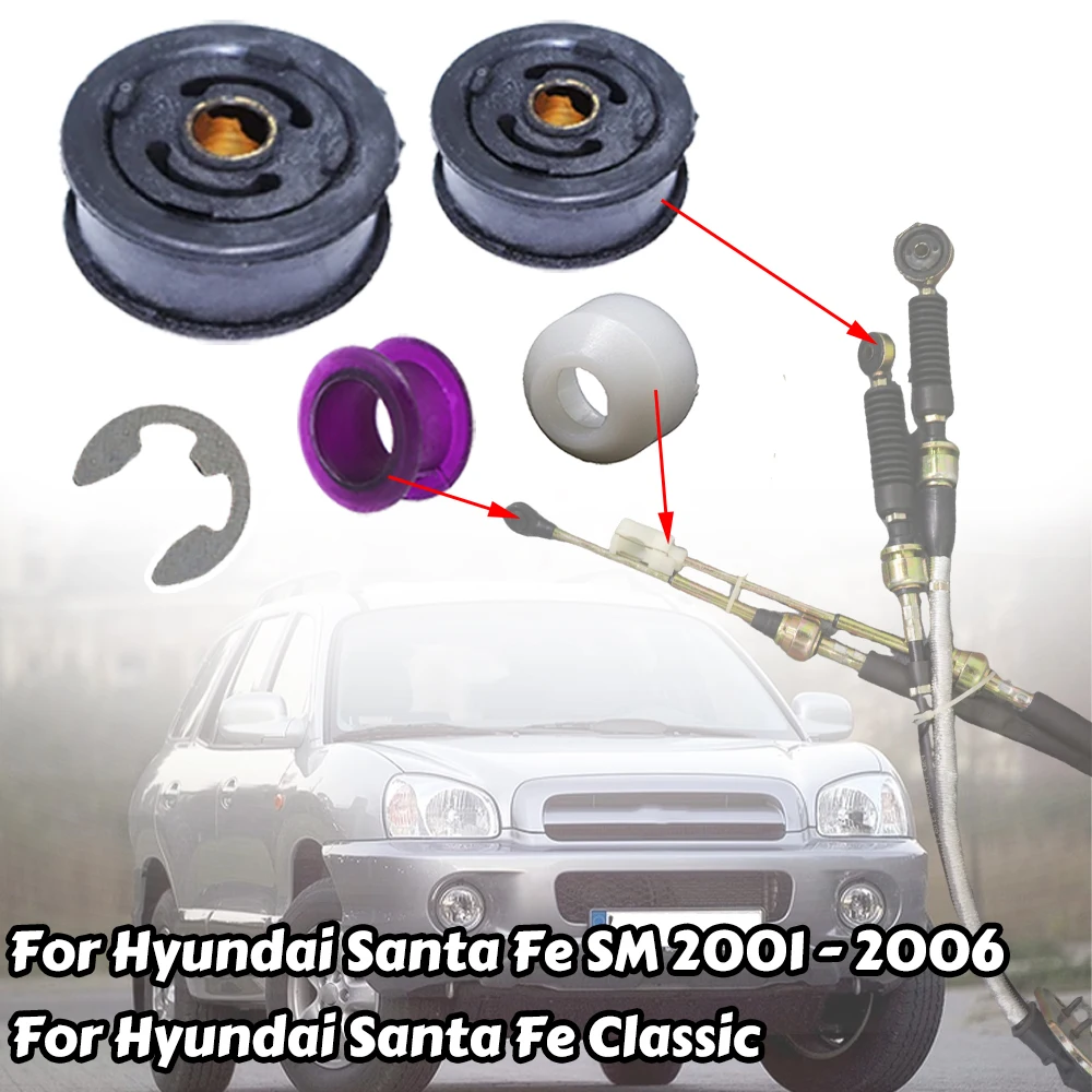 

Manual Gear Shift Selector Lever Linkage Cable Shifter Connect Bushing Rod Bush For Hyundai Santa Fe SM Classic 2001 2002- 2006