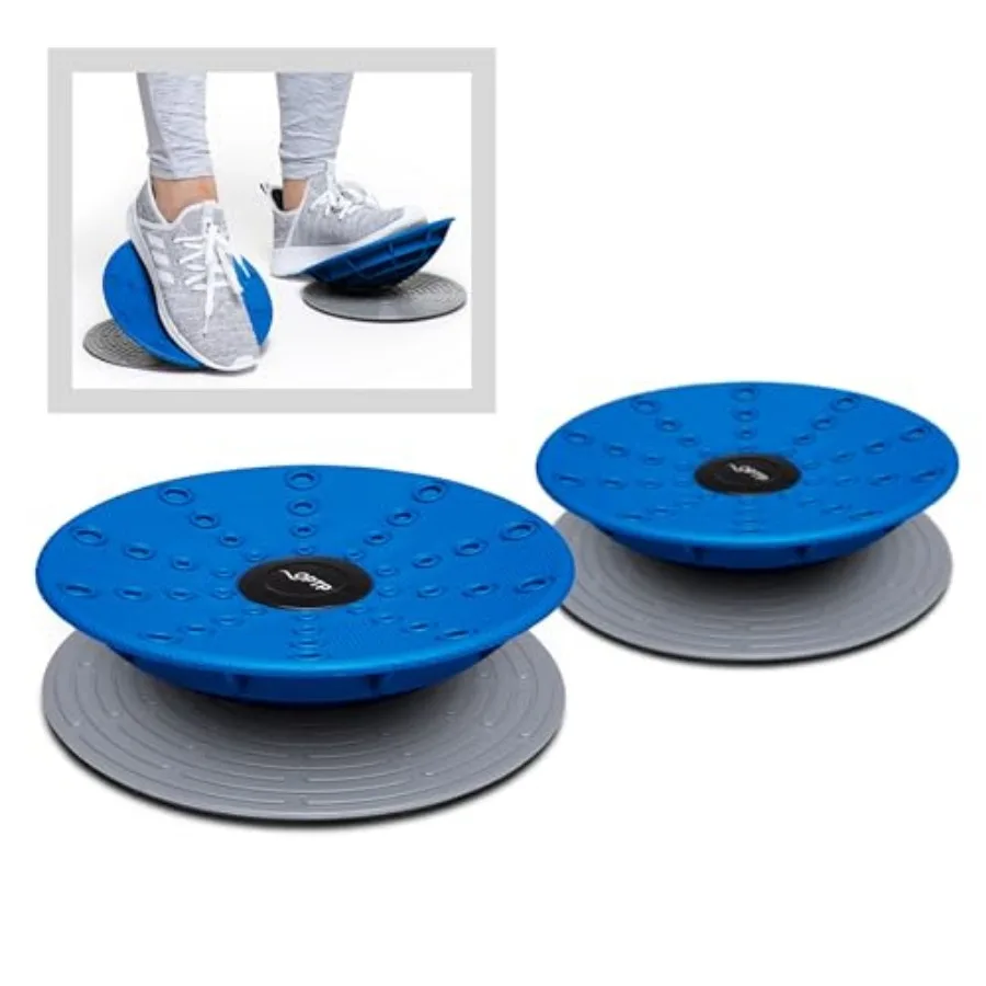 

Dynamic Duo Balance and Stability Trainers Pair Balance Trainer Set for Core Strength Foot and Ankle Strengthening Equipment In