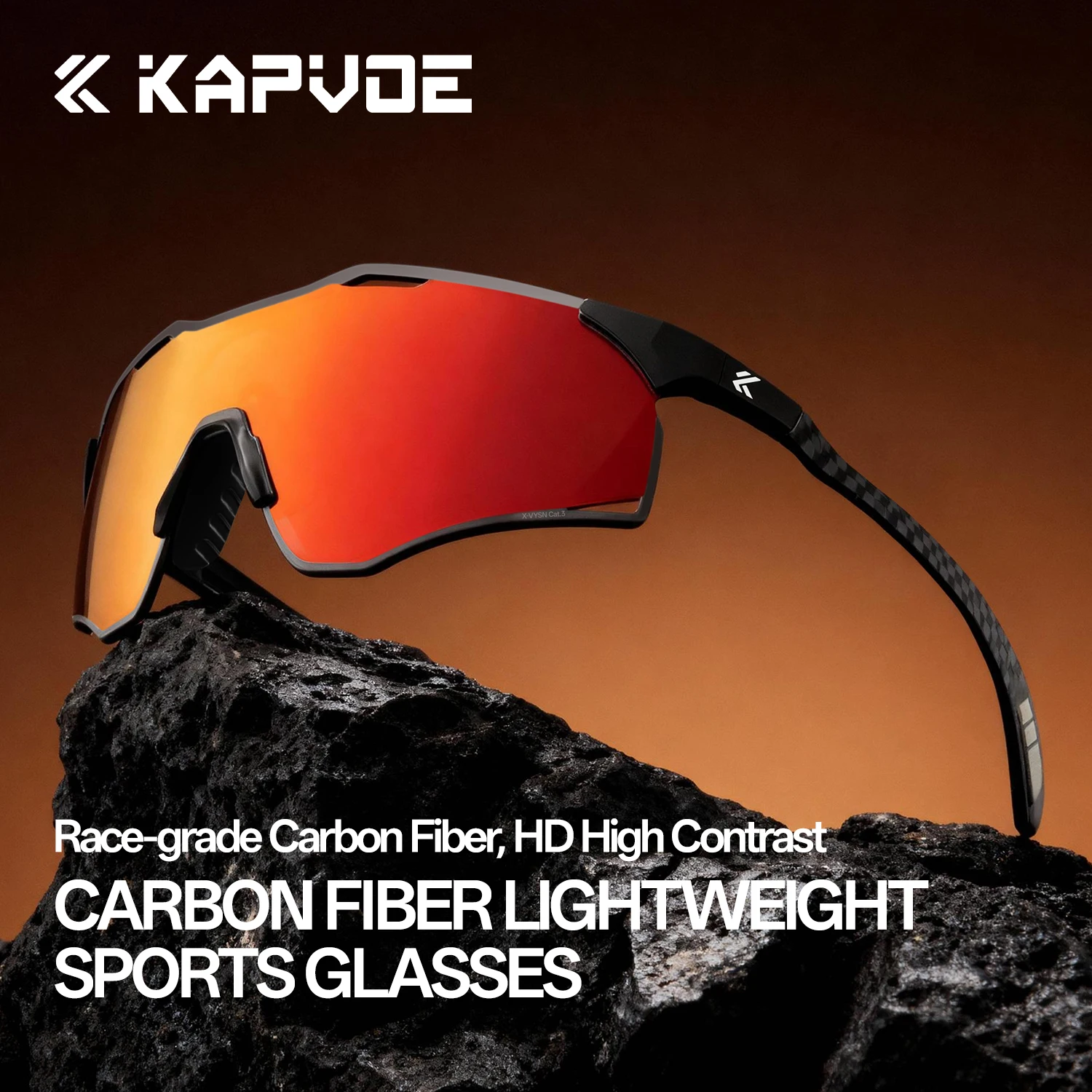 Kapvoe Kapvoe 2026 New Sunglasses Cycling Glasses Lightweight Running Sports Glasses Men Women Hiking Eyewear Carbon Fiber UV400 Goggle - Aliexpress Deal