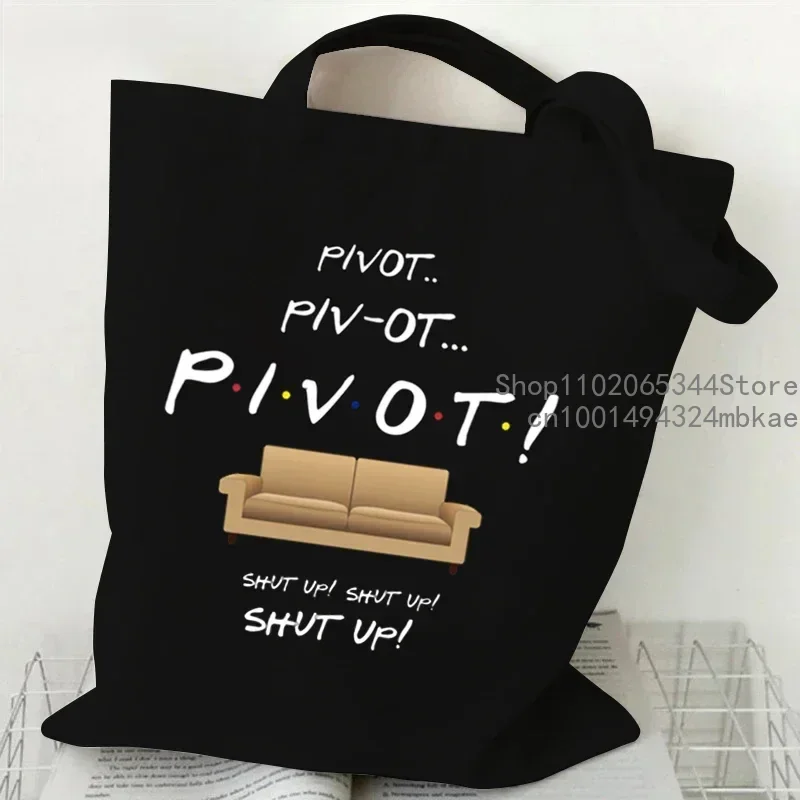 CENTRAL PERK Graphic Handbags for Women Friends Tv Show Canvas Tote Bag Fashion Shoulder Bag for Women Friends Tv Show Print Bag