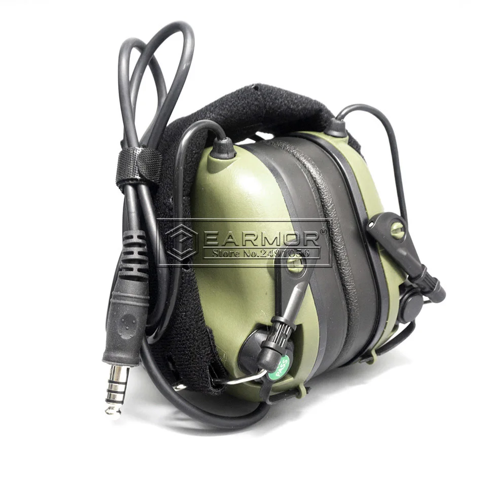 Earmor M32 MOD4 cuffie con cancellazione del rumore riprese comunicazione aeronautica auricolari Softair cuffie tattiche