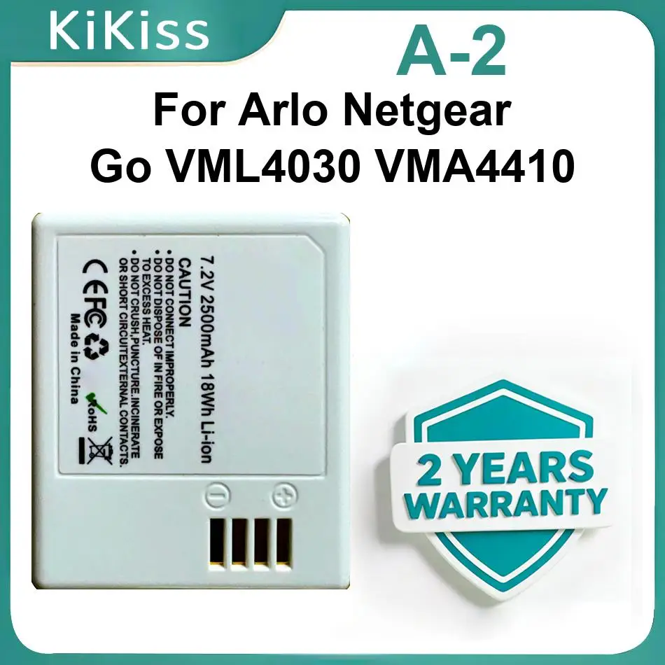 

High-Durability Batteries A-2 For Arlo Netgear Go VML4030 VMA4410
