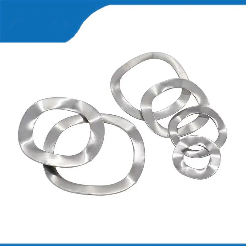 304 Stainless Stee Three Wave Crest Type Spring Washer M10*15*0.3  50PCS Wave Washer Spring Crinkle Washers