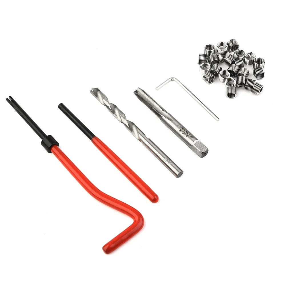 Automotive Thread Repair Inserts Set Bore Car DIY Disassembly Drill Driver HSS Metric Spares Tap Accessories Wire