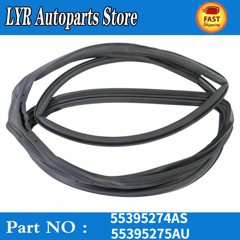 High quality Front Left or Right Side Door Weather Strip Seal for Jeep Wrangler JK 55395274AS55395275AS 55395275AU 55395274AU