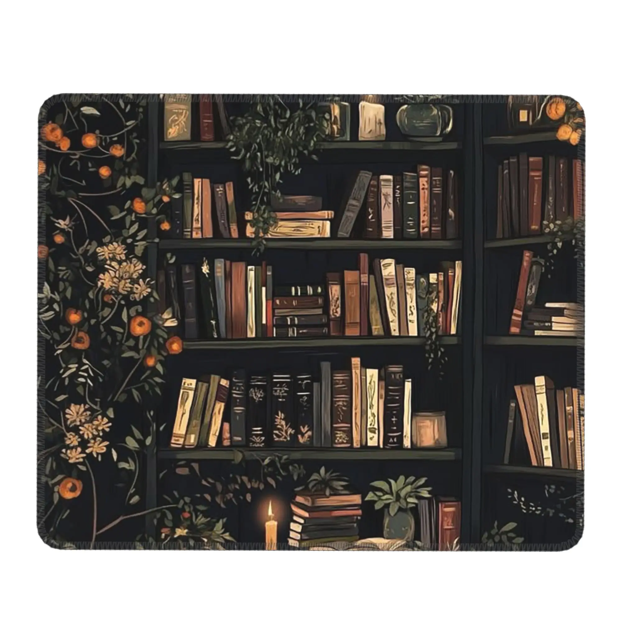 Vintage Library Themed Mouse Pad Computer Keyboard Mouse Mat Gaming PC Laptop Desk Mat Office Table Mats