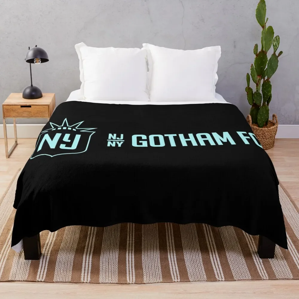 Gotham Fc Merch Gotham Fc Logo Throw Blanket Plush Hair Tourist Hairys Blankets