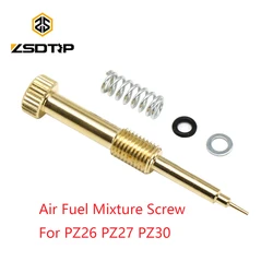 ZSDTRP-kit de tornillos de mezcla de combustible de aire extendido modificado, carburador para Keihi PZ26 PZ27 PZ30, M6X0.75 para CG125 150 200 CA125 CB125