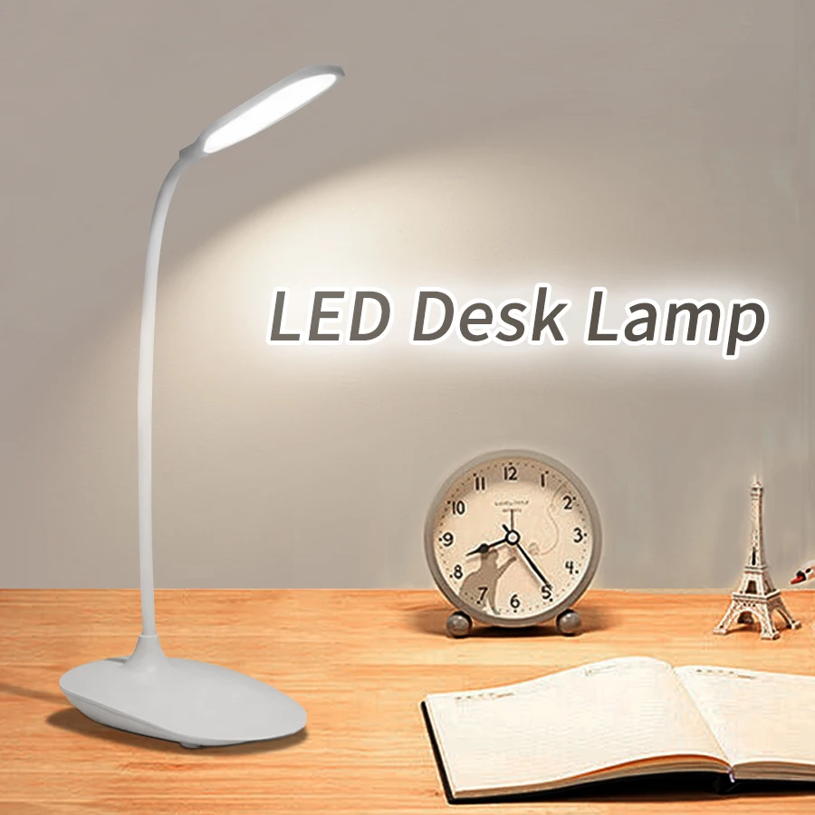 LED Schreibtisch lampe USB wiederauf ladbare klappbare Desktop-Beleuchtung Augenschutz Nachtlicht