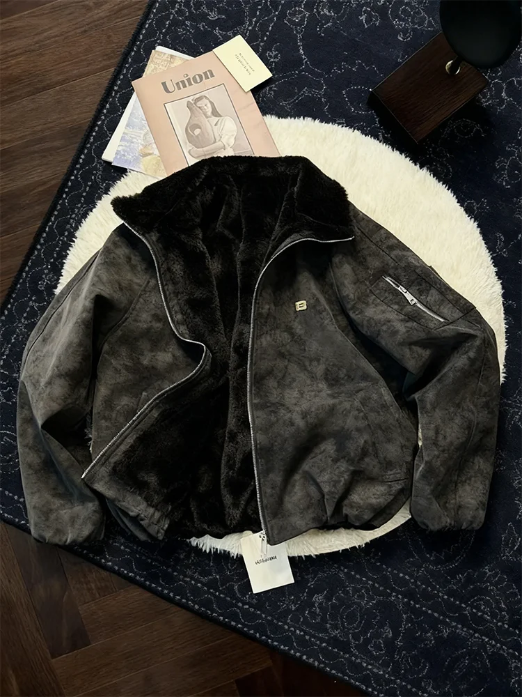 

Мужское зимнее хлопковое пальто из искусственной кожи с вышивкой и орлом, мужское зимнее хлопковое пальто Thiened Fce ort Flight Jaet