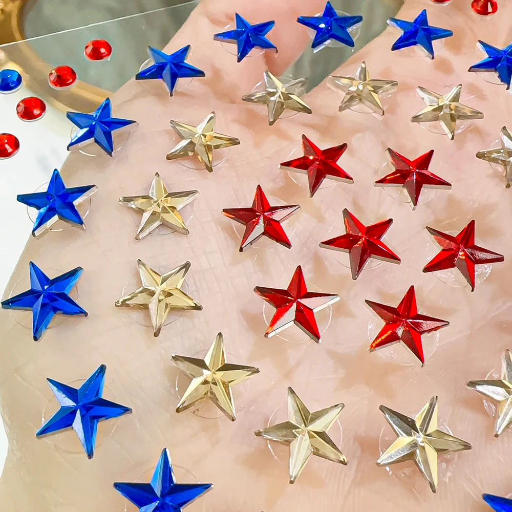 1 Blatt 3D verträumte Muschelperlen Edelsteine Gesichtsaufkleber funkelnde Meerjungfrau Diamant temporäre Tattoos DIY Körperkunst Bühnen-Make-up Strass – Detail 9