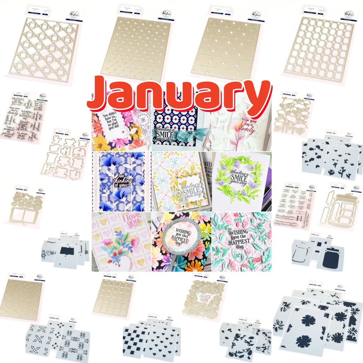 

New 2026 Spring Clear Stamps and Metal Cutting Dies DIY Scrapbook Diary Decoration Embossing Cut Template Make Card Album