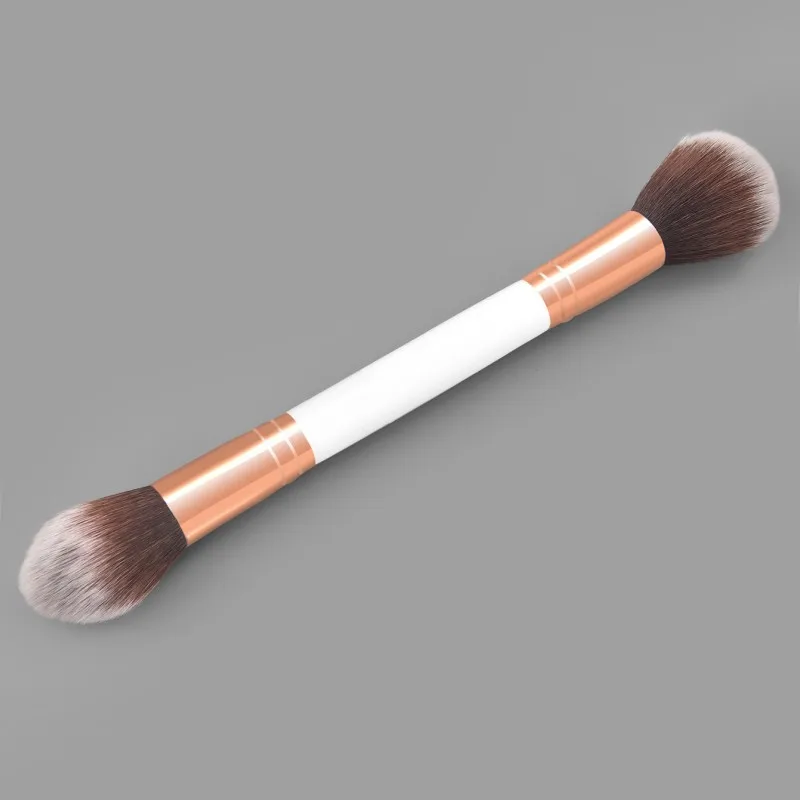 Pinceau de contour à double extrémité, 1 pièce, pour sculpter la poudre, blush, pinceaux de maquillage, outils cosmétiques pour le visage